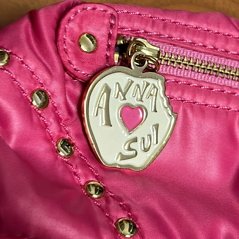 NWT Anna Sui Nylon Puff Pouch